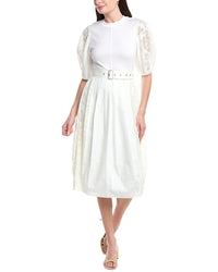 3.1 Phillip Lim Bonded Midi Dress White