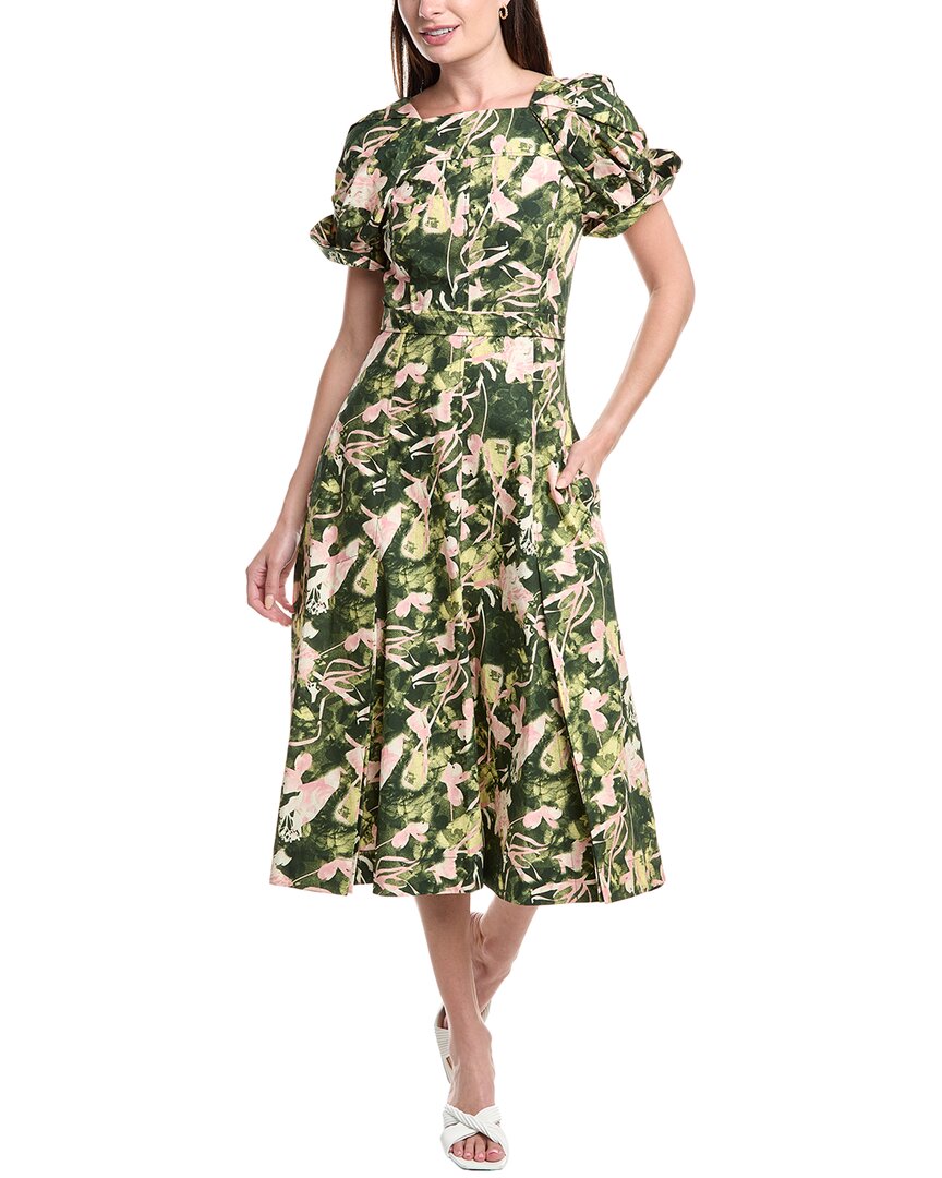 3.1 Phillip Lim Collapsed Bloom Midi Dress Regular 00 (XXS) Green