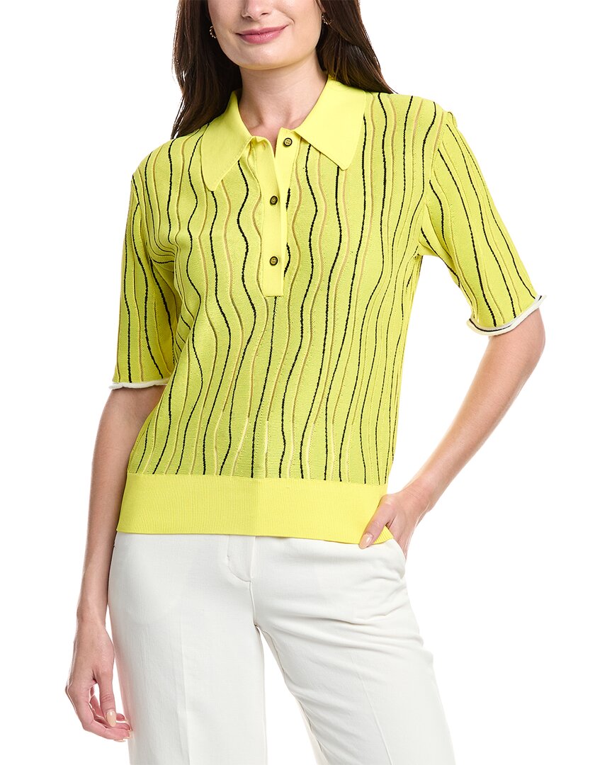 3.1 Phillip Lim Jacquard Polo Shirt Green