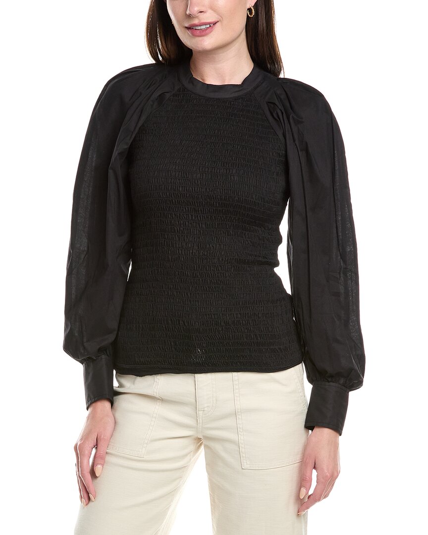 3.1 Phillip Lim Voile Top Black