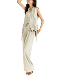 Ounixue 2Pc Vest & Pant Set