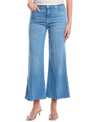 7 For All Mankind Left Hand Cropped Lotta Charleston Wide Leg Jean Blue