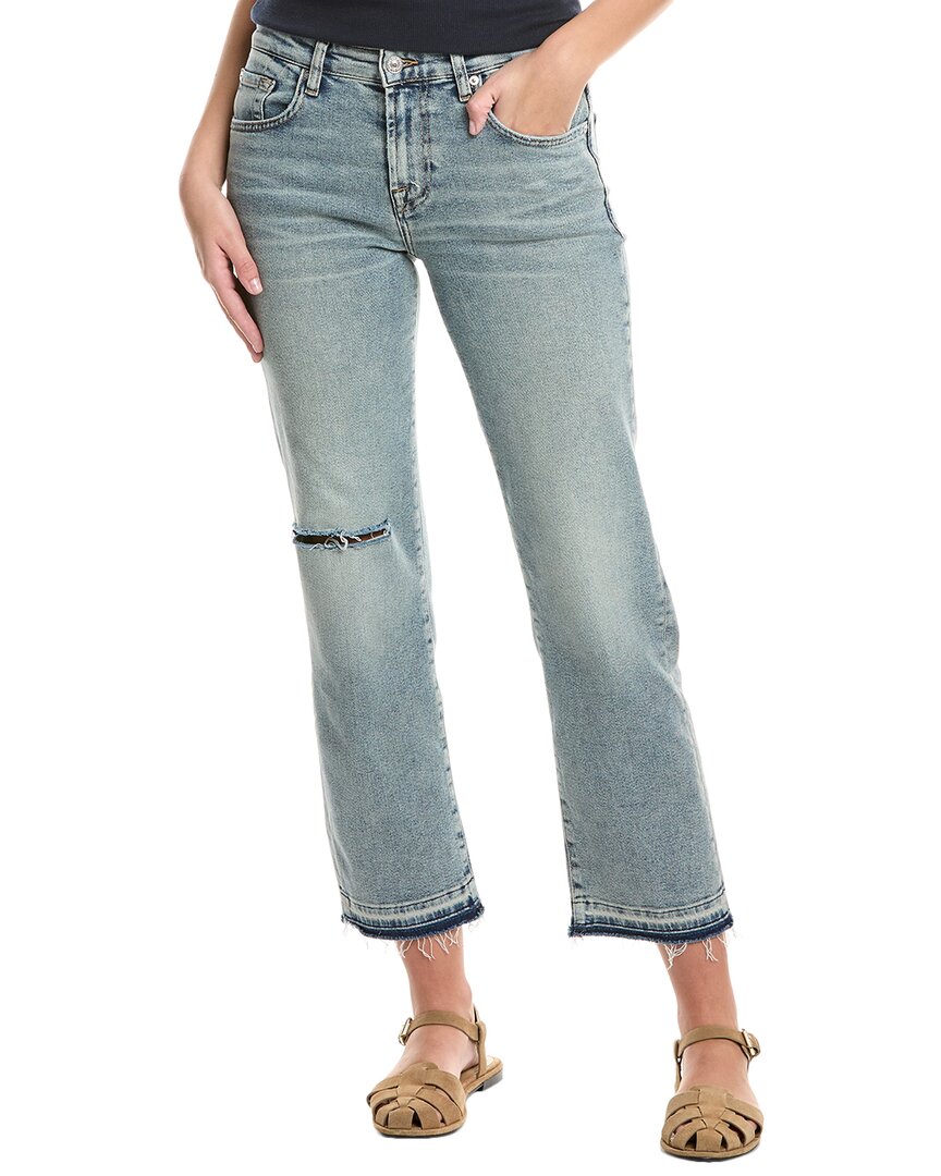 7 For All Mankind Calie Shore Break Straight Ankle Jean