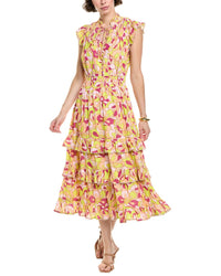 Allison Misha Midi Dress Regular 4 (S) Orange