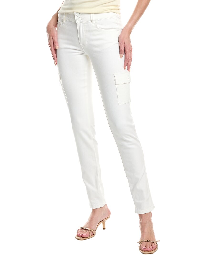 Cabi White Skinny Cargo Jean