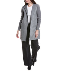 Kenneth Cole Hooded Double Face Wool-Blend Coat