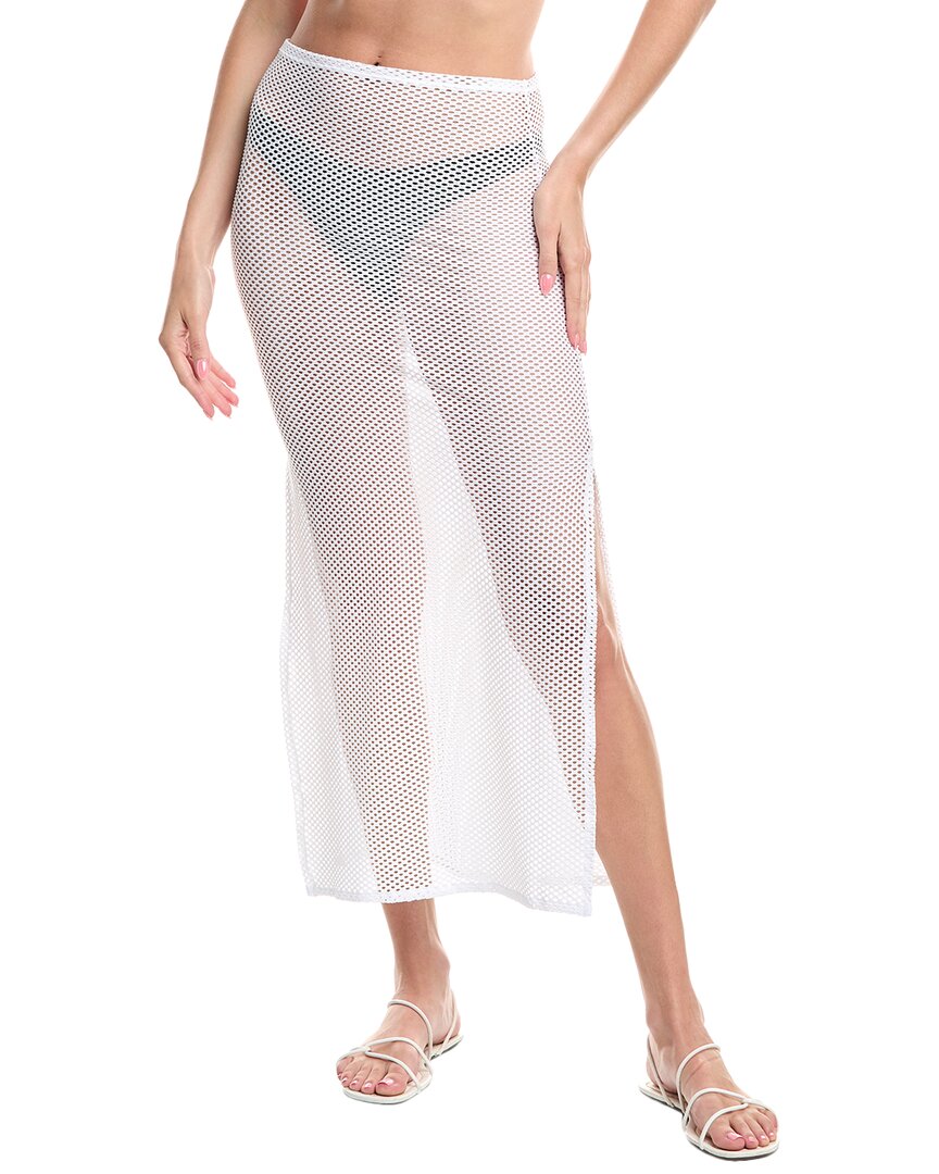Sea Level Australia Surf Mesh Long Skirt White