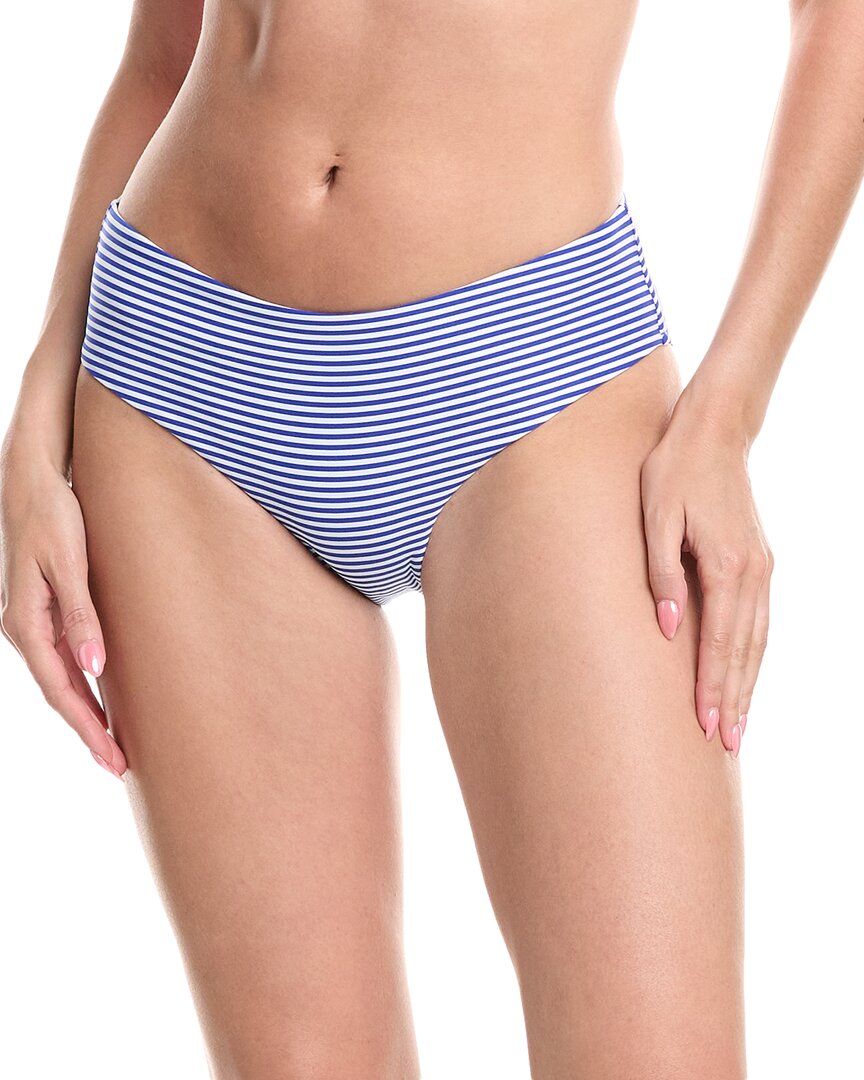 Sea Level Australia Varsity Mid Bikini Bottom 6 Blue