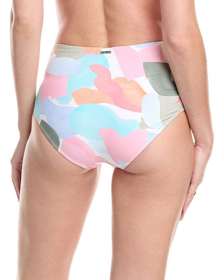 Sea Level Australia Paintball High-Waist Gathered Bikini Bottom