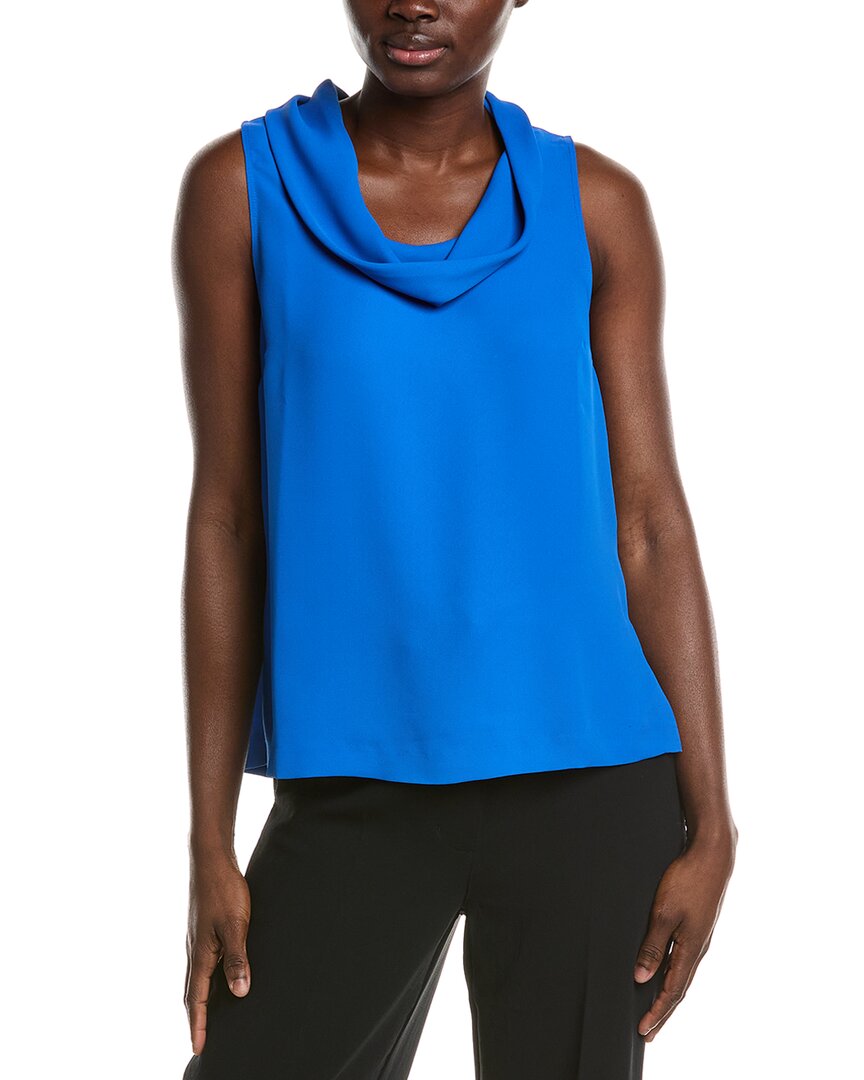 Vince Camuto Cowl Neck Blouse Blue