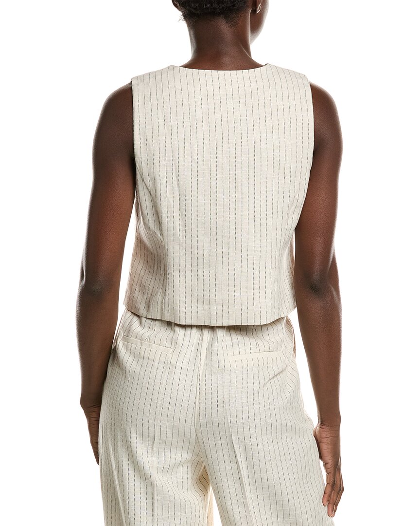 Vince Camuto Button-Down Linen-Blend Vest