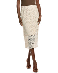 Vince Camuto Slit Maxi Skirt Brown Multi