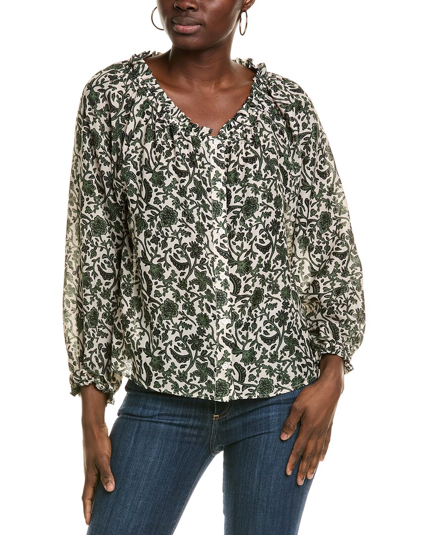 Vince Camuto Off-The-Shoulder Blouse Green