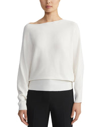 Lafayette 148 New York Plus Asymmetric Dolman Silk-Blend Sweater
