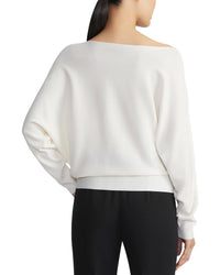 Lafayette 148 New York Plus Asymmetric Dolman Silk-Blend Sweater