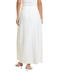 Kenneth Cole Fly Front Pleated Maxi Skirt