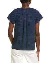 Brooks Brothers Keyhole Blouse
