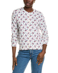 Brooks Brothers Printed Cardigan White