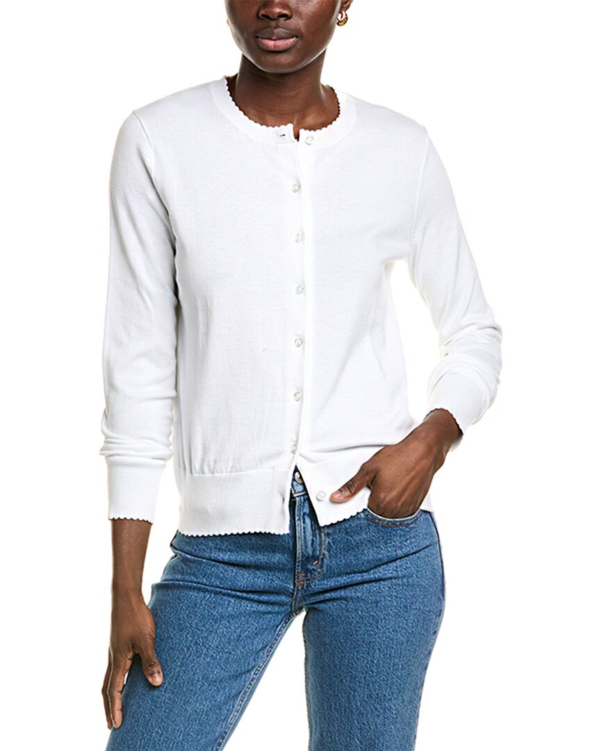 Brooks Brothers Brooks Brothers Scalloped Cardigan
