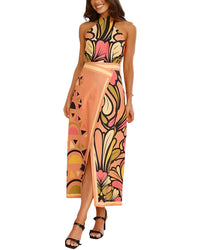 Amina Glam 2Pc Linen-Blend Top & Skirt Set