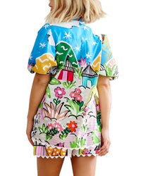 ESEA Esea 2Pc Linen-Blend Shirt & Short Set
