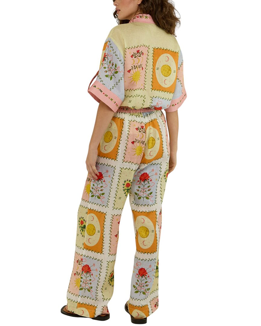 ESEA Esea 2Pc Linen-Blend Shirt & Pant Set