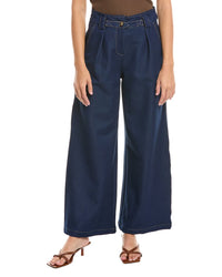 Gracia Baggy Denim Pant Blue