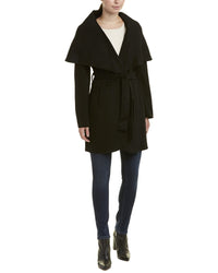 Tahari Maria Belted Wool-Blend Coat