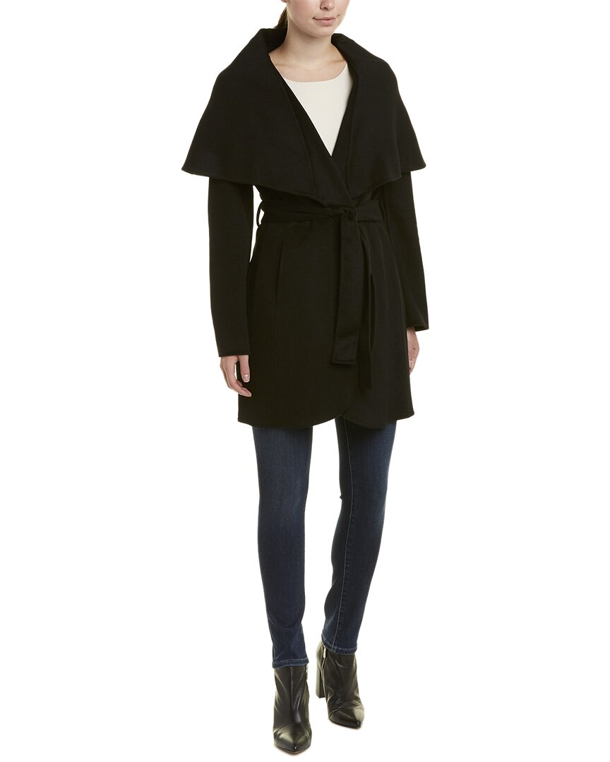 Tahari Maria Belted Wool-Blend Coat