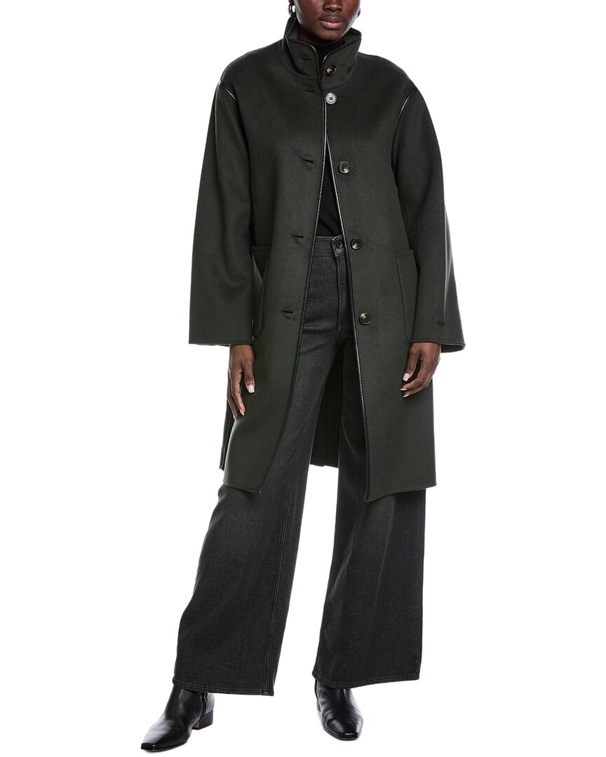Tahari Sydney Long Wool-Blend Coat