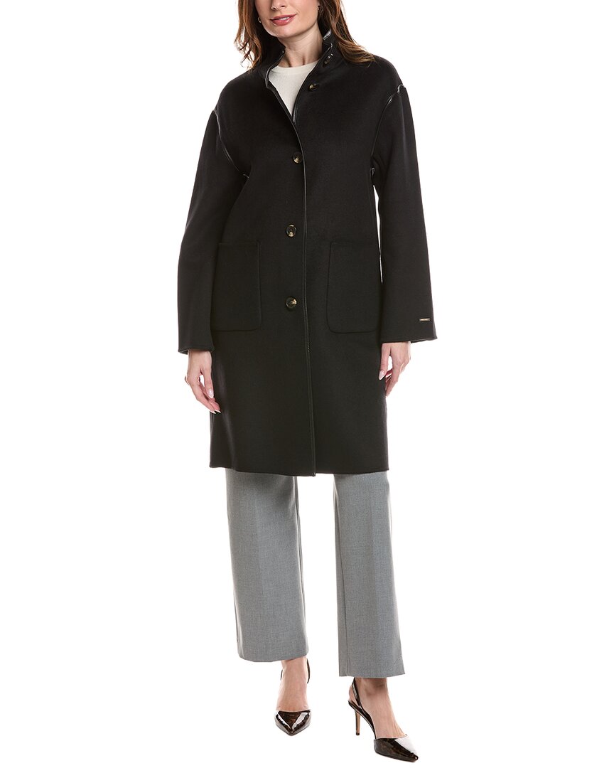 Tahari Sydney Long Wool-Blend Coat