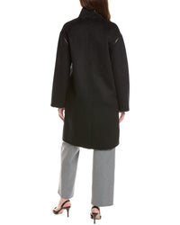 Tahari Sydney Long Wool-Blend Coat