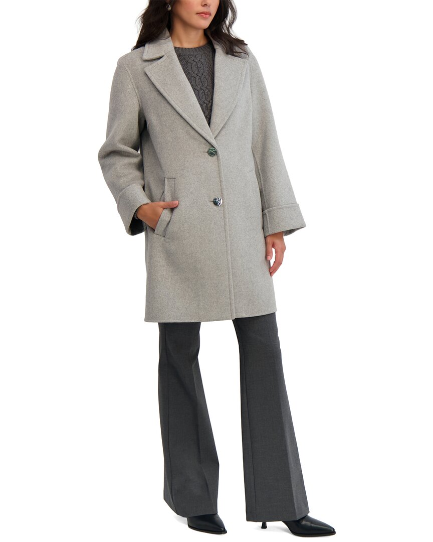 Tahari Sandra Medium Wool-Blend Coat