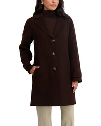 Tahari Mari Long Wool-Blend Coat
