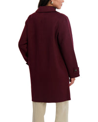 Tahari Mari Long Wool-Blend Coat