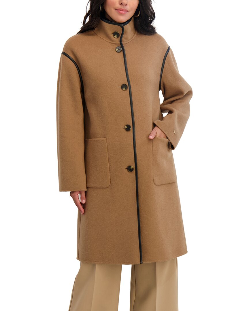 Tahari Sydney Long Wool-Blend Coat