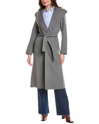 Tahari Elliot Wool-Blend Wrap Coat