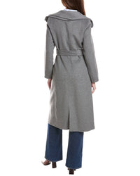 Tahari Elliot Wool-Blend Wrap Coat