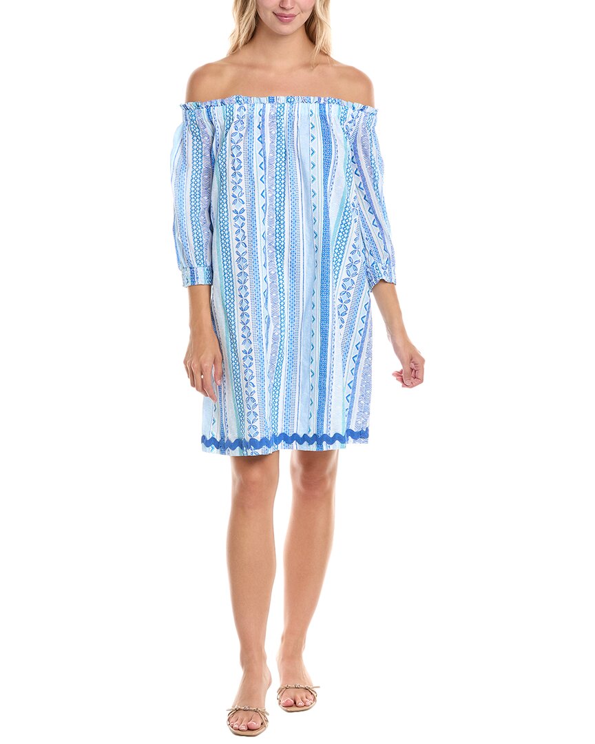 Tori Richard Borderline Rosette Mini Dress