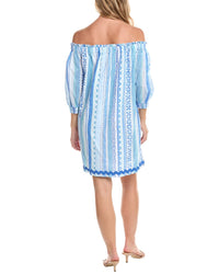 Tori Richard Borderline Rosette Mini Dress