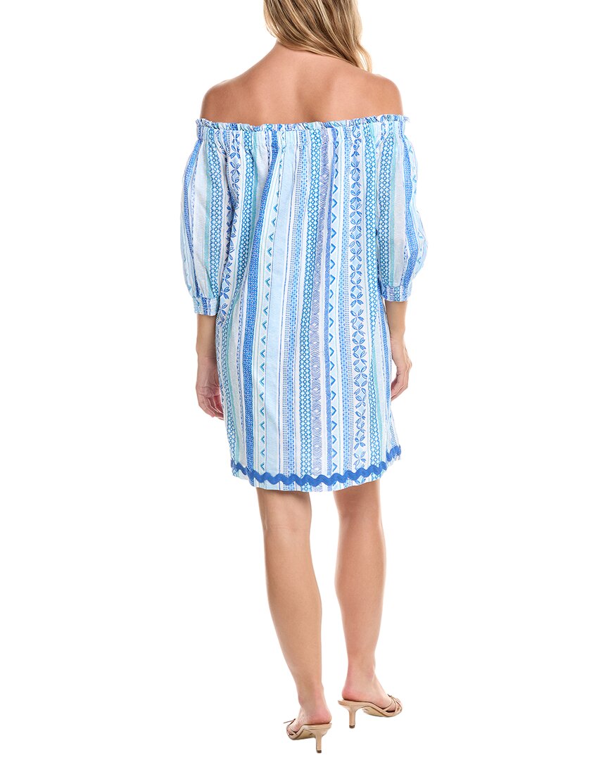 Tori Richard Borderline Rosette Mini Dress