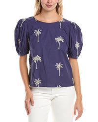 Tori Richard It's A Date Misty Top Blue
