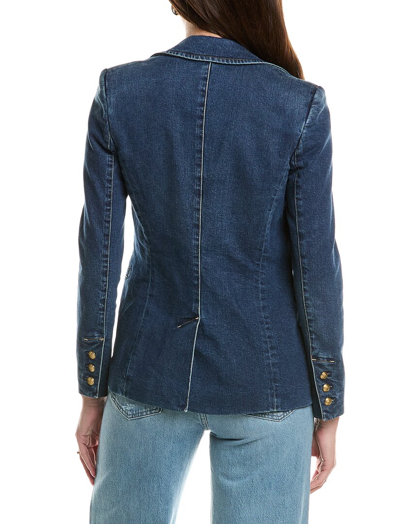 Alice + Olivia Macey Notch Collar Fitted Blazer