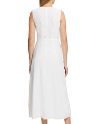 Theory Volume Dart Linen-Blend Dress