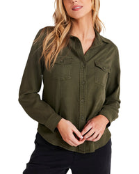 Bella Dahl Bella Dahl Seamed Button-Up Shirt
