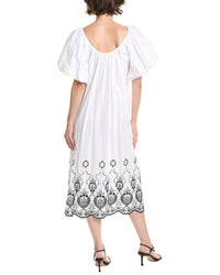 Endless Rose Embroidery Midi Dress