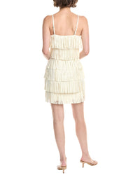 Endless Rose Suede Fringe Spaghetti Dress