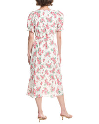 Endless Rose Floral Linen-Blend Midi Dress