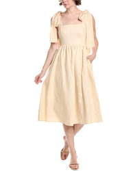 Endless Rose Linen-Blend Midi Dress