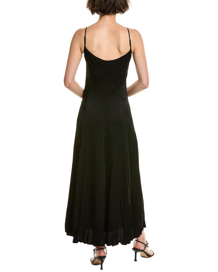 Michael Kors Collection Jamison Crushed Charmeuse Midi Dress